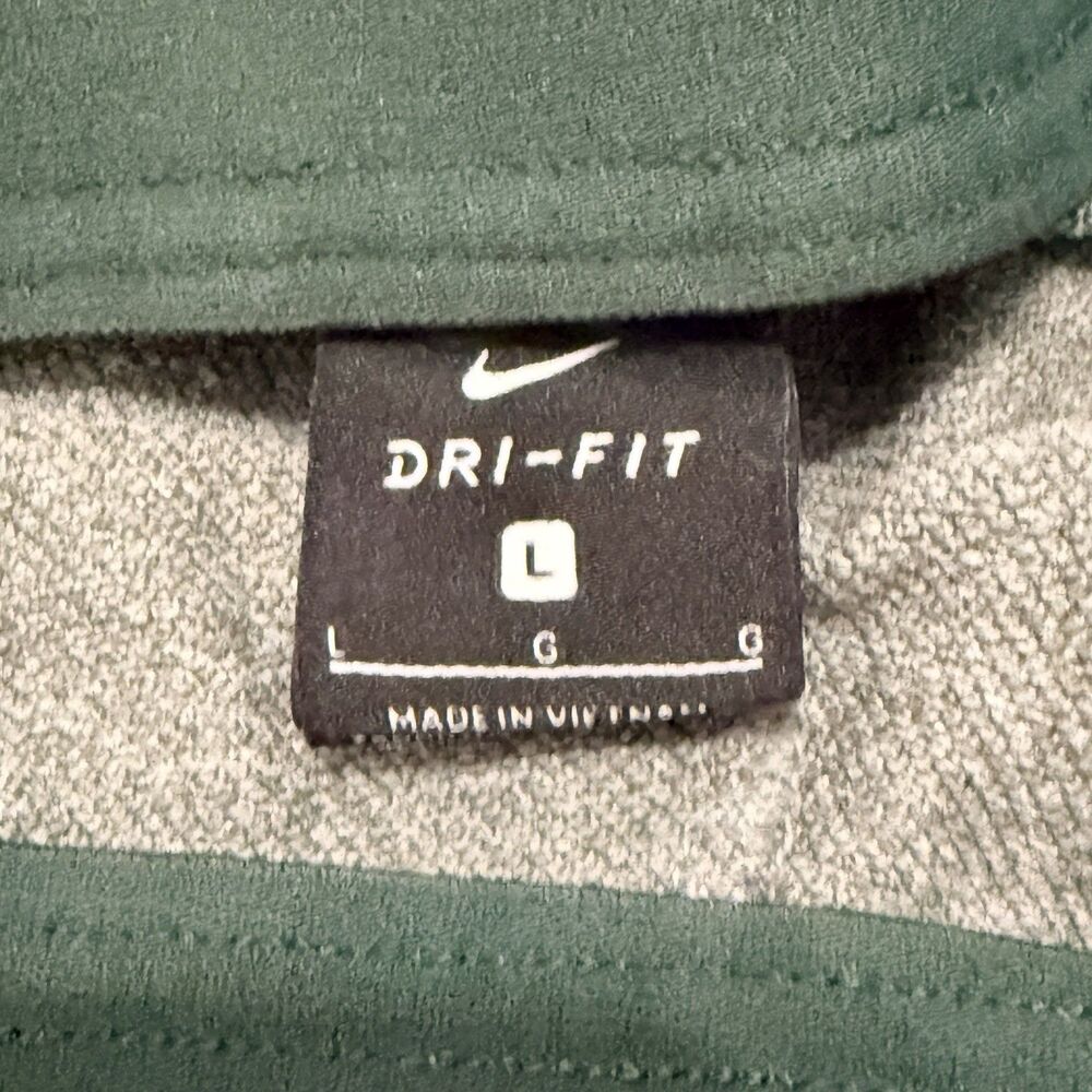 Nike Dri-Fit Jogger Sweatpants Men’s Large Grey MSU Spartans Side Leg Zippers - Picture 4 of 13